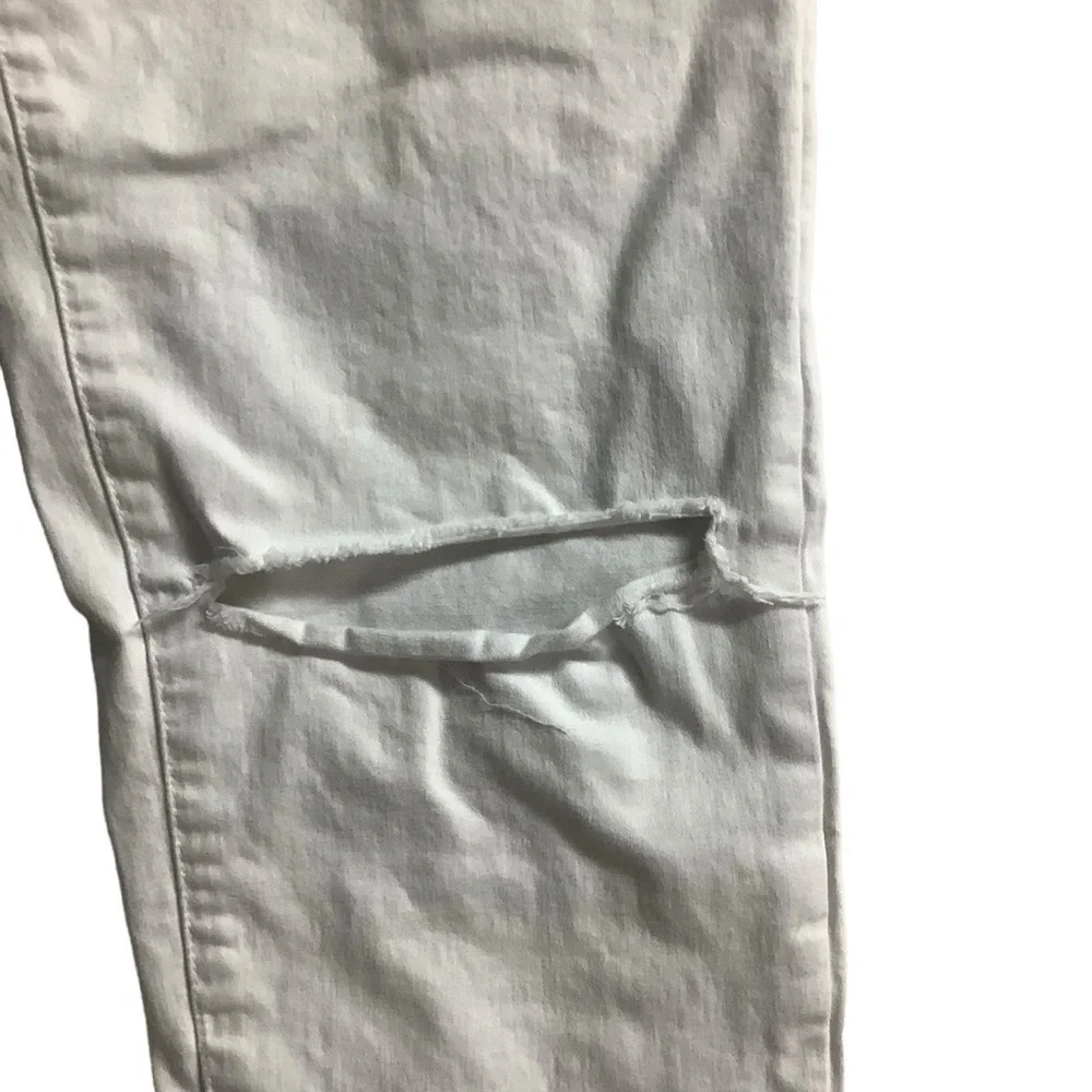 KanCan Taylor High Rise Distressed Skinny Jeans Size 15 / 31 White